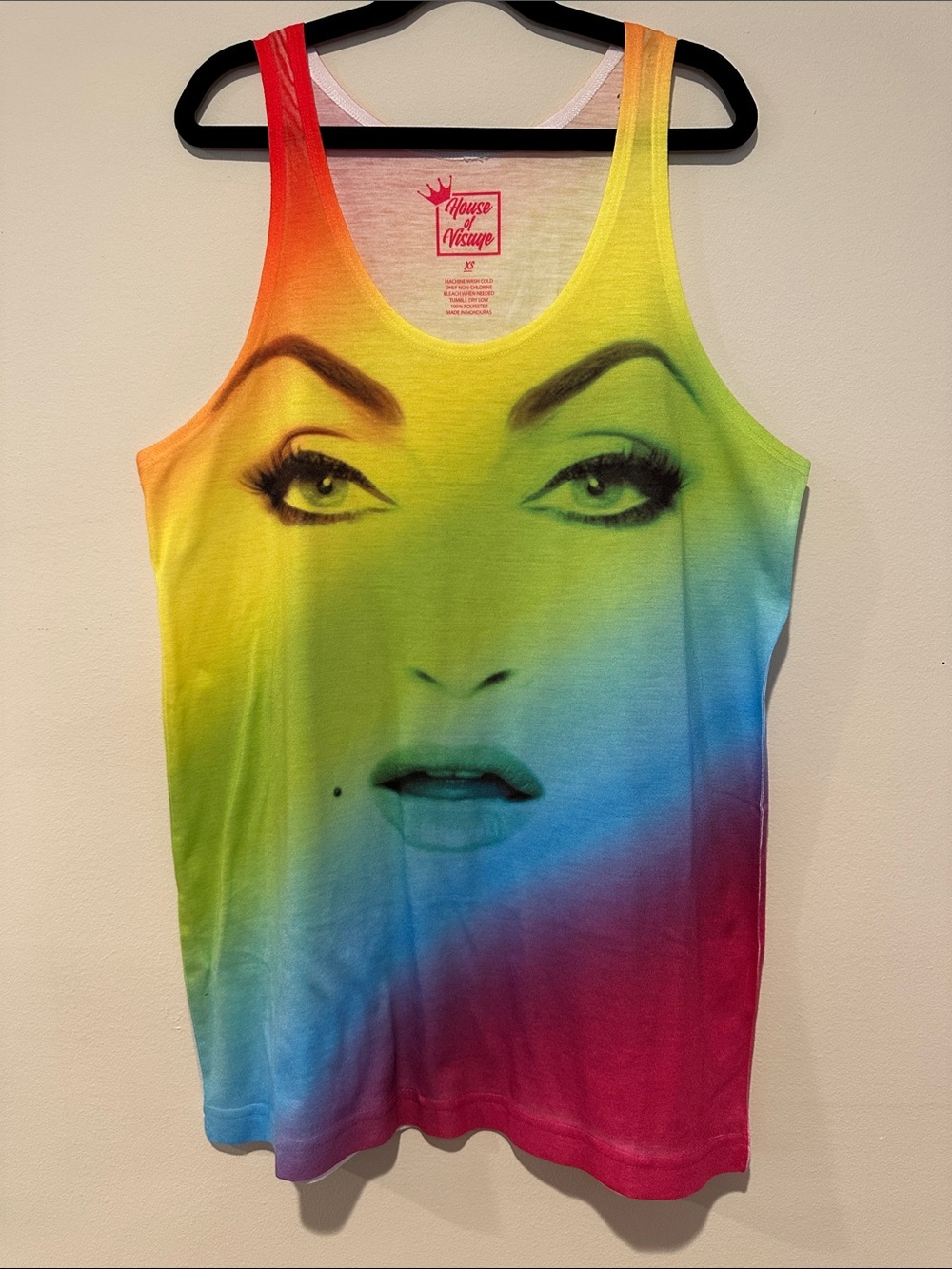 Drag Race Rainbow Michelle Visage Face Print Tank Top